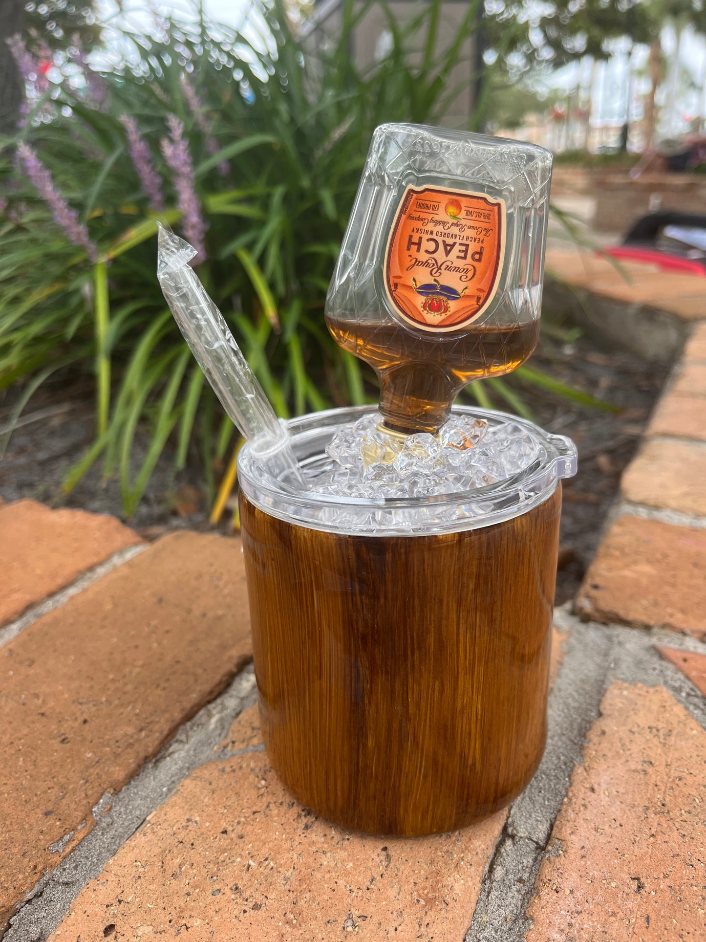 Crown Royal apple topper glitter epoxy tumbler