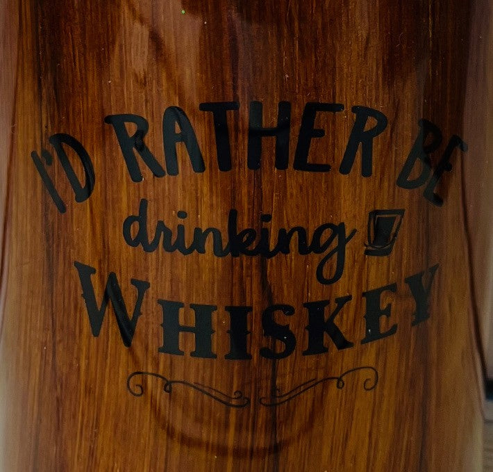Maker's Mark whiskey topper epoxy tumbler