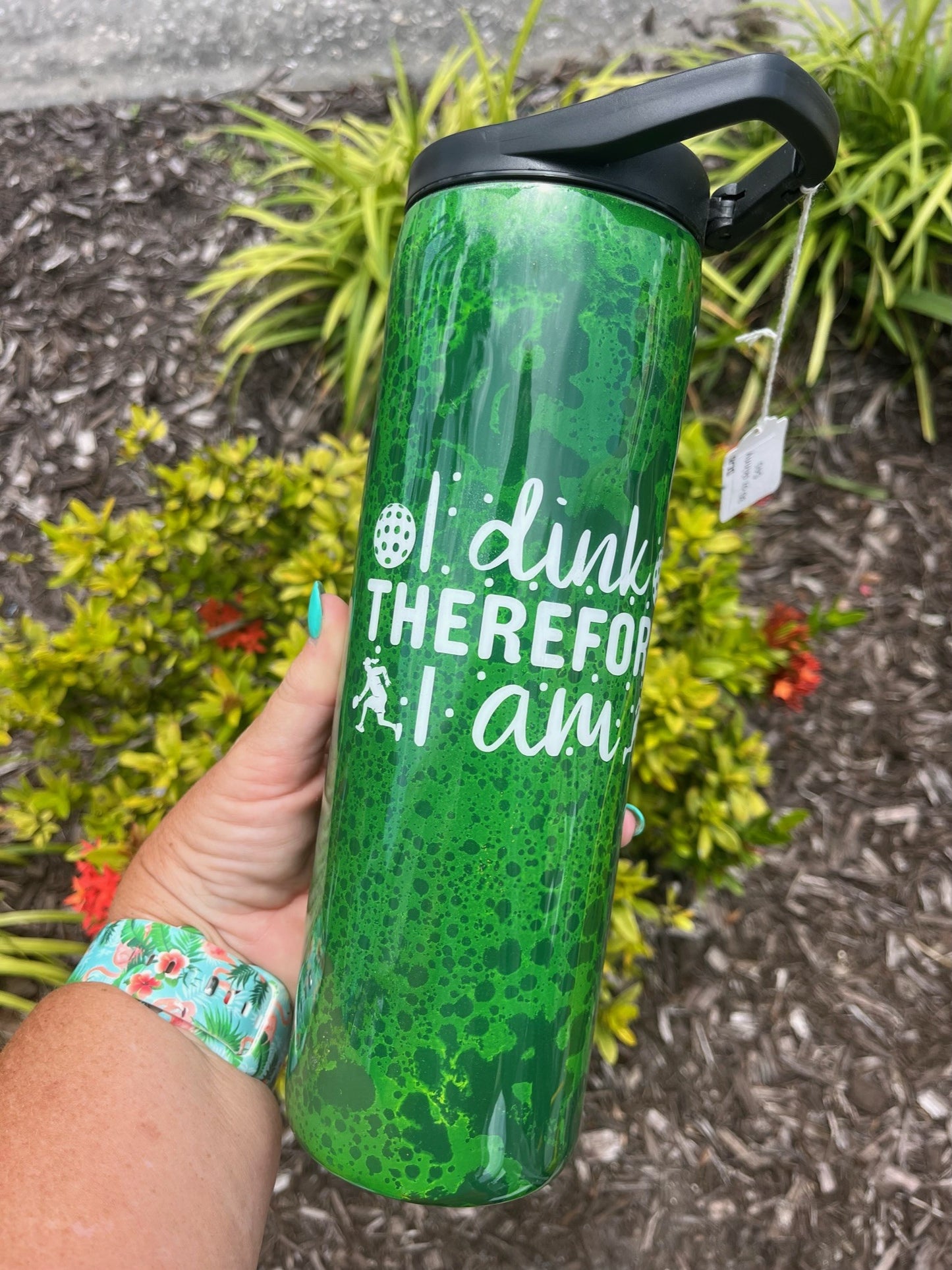 I dink therefore I am epoxy tumbler