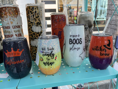 Let's get smashed glitter epoxy tumbler