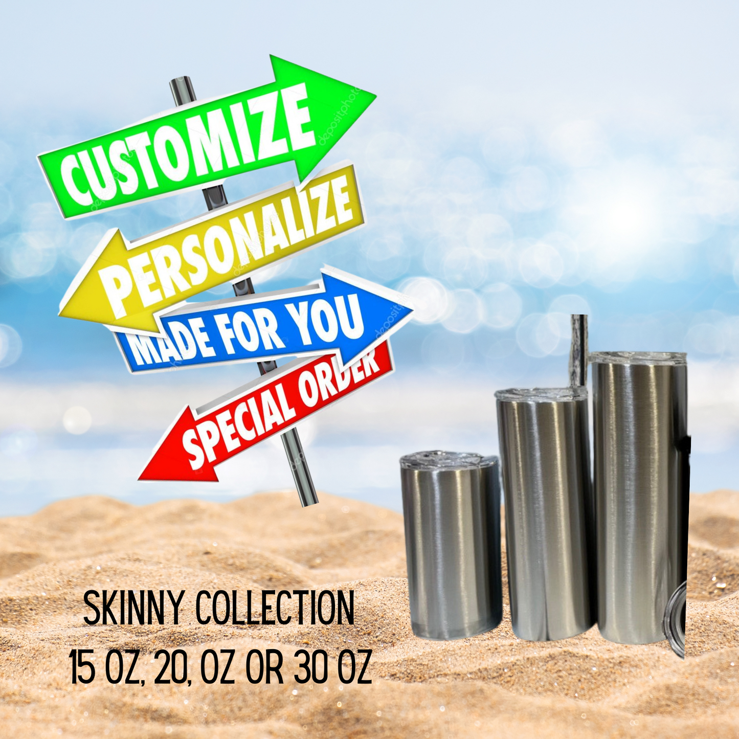 customize your own skinny tumbler