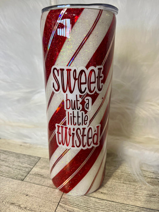 Sweet but a little twisted epoxy tumbler