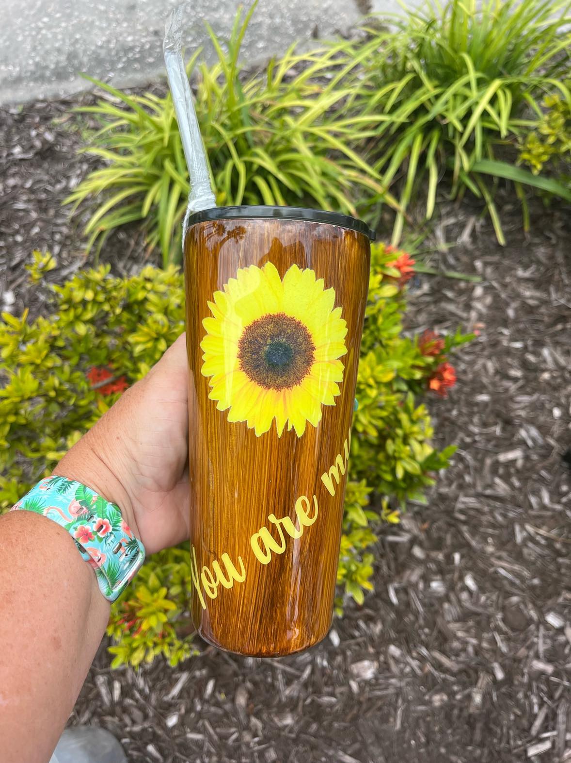 You are my sunshine epoxy tumbler