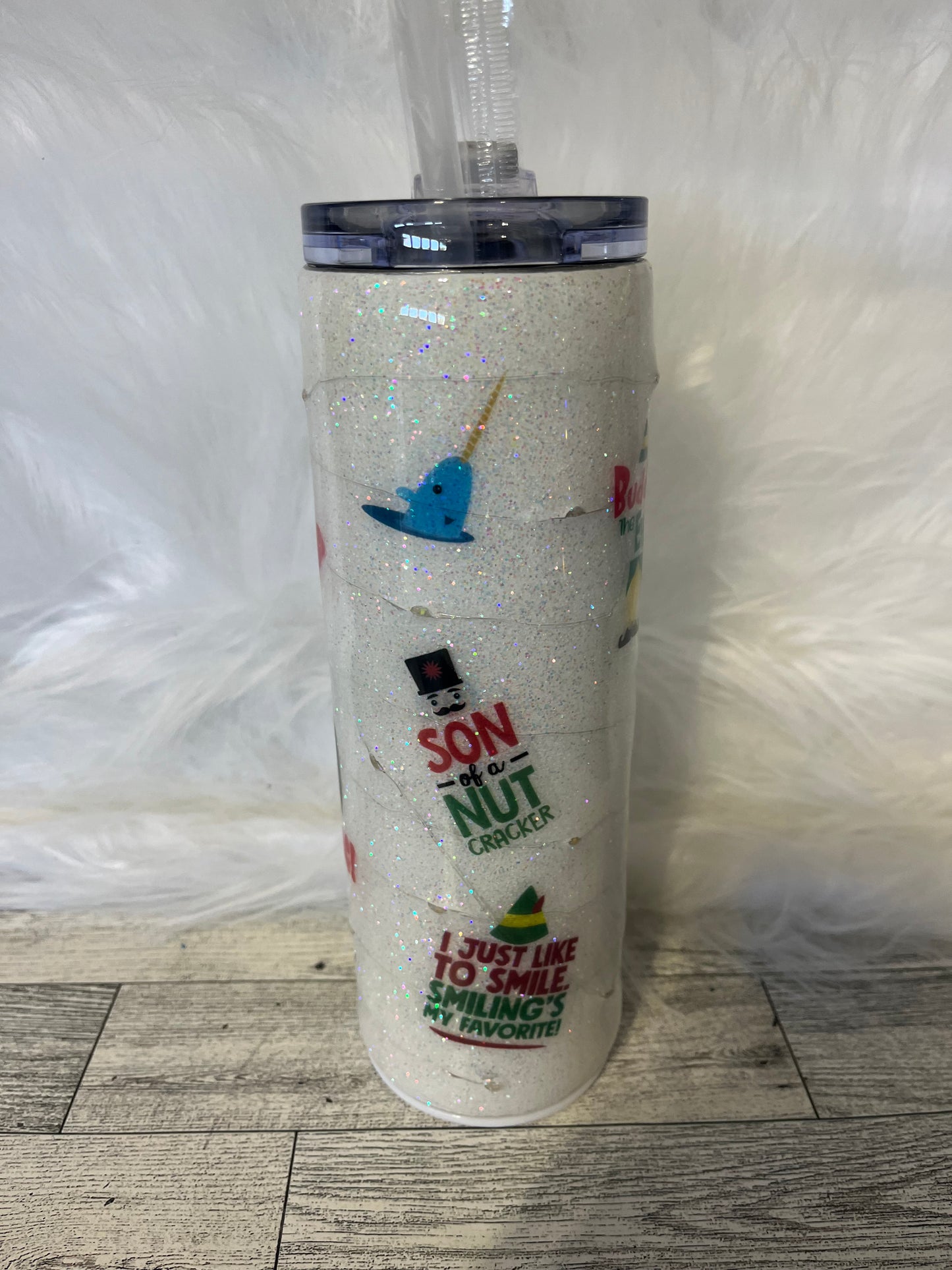 Light up Christmas epoxy tumblers