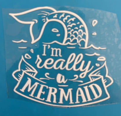 Mermaid #4 Glitter beach epoxy tumbler