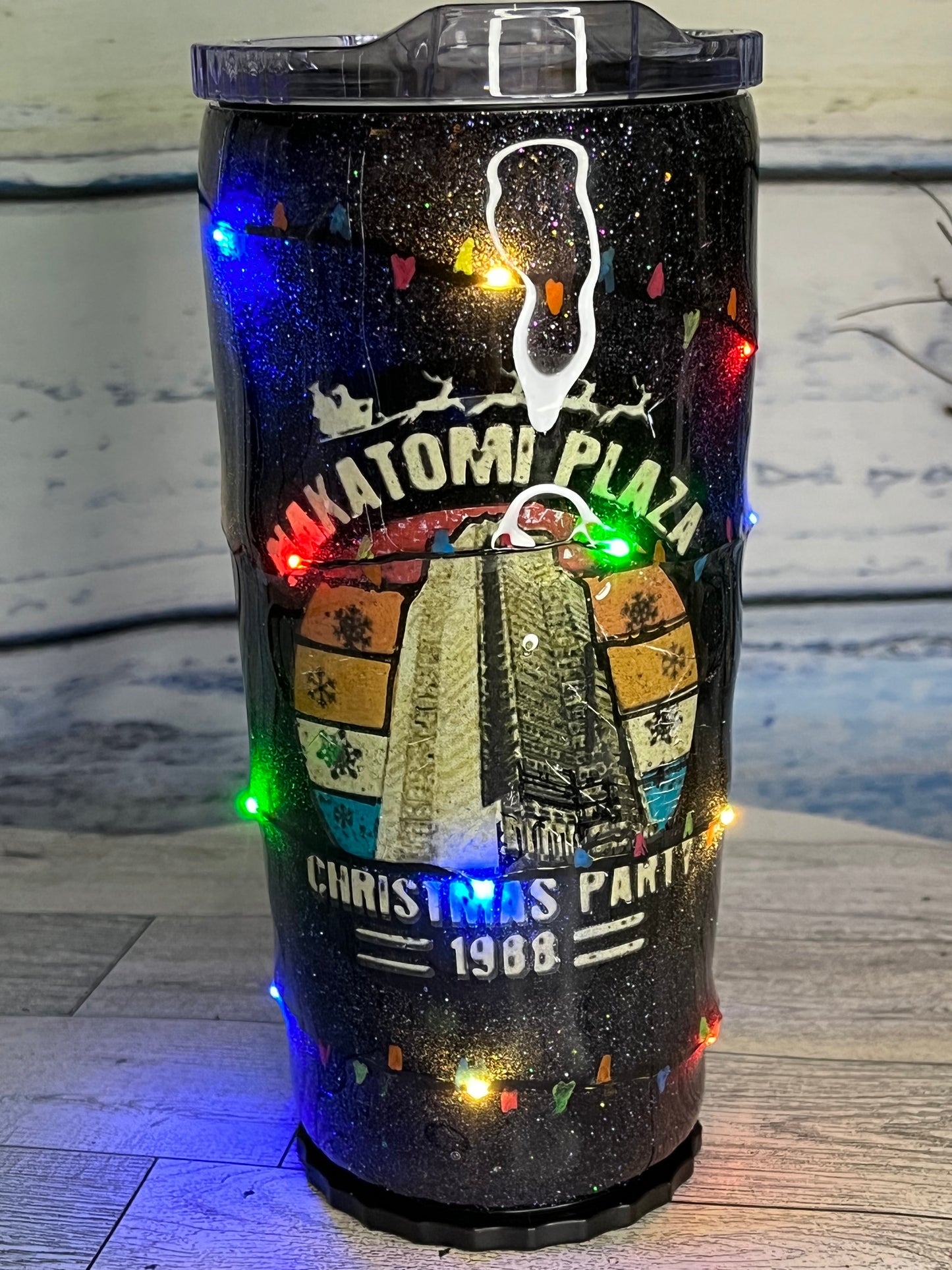 Light up Christmas epoxy tumblers