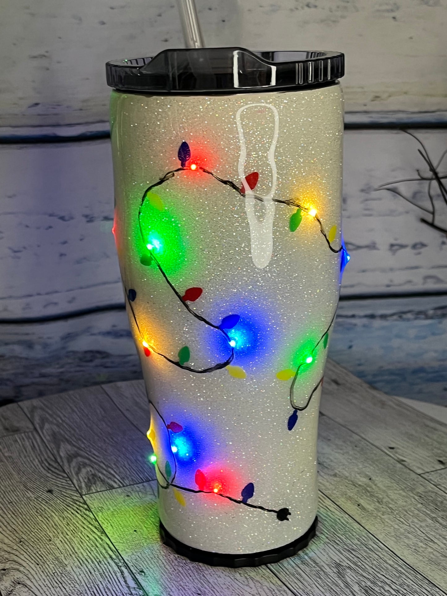 Light up Christmas epoxy tumblers