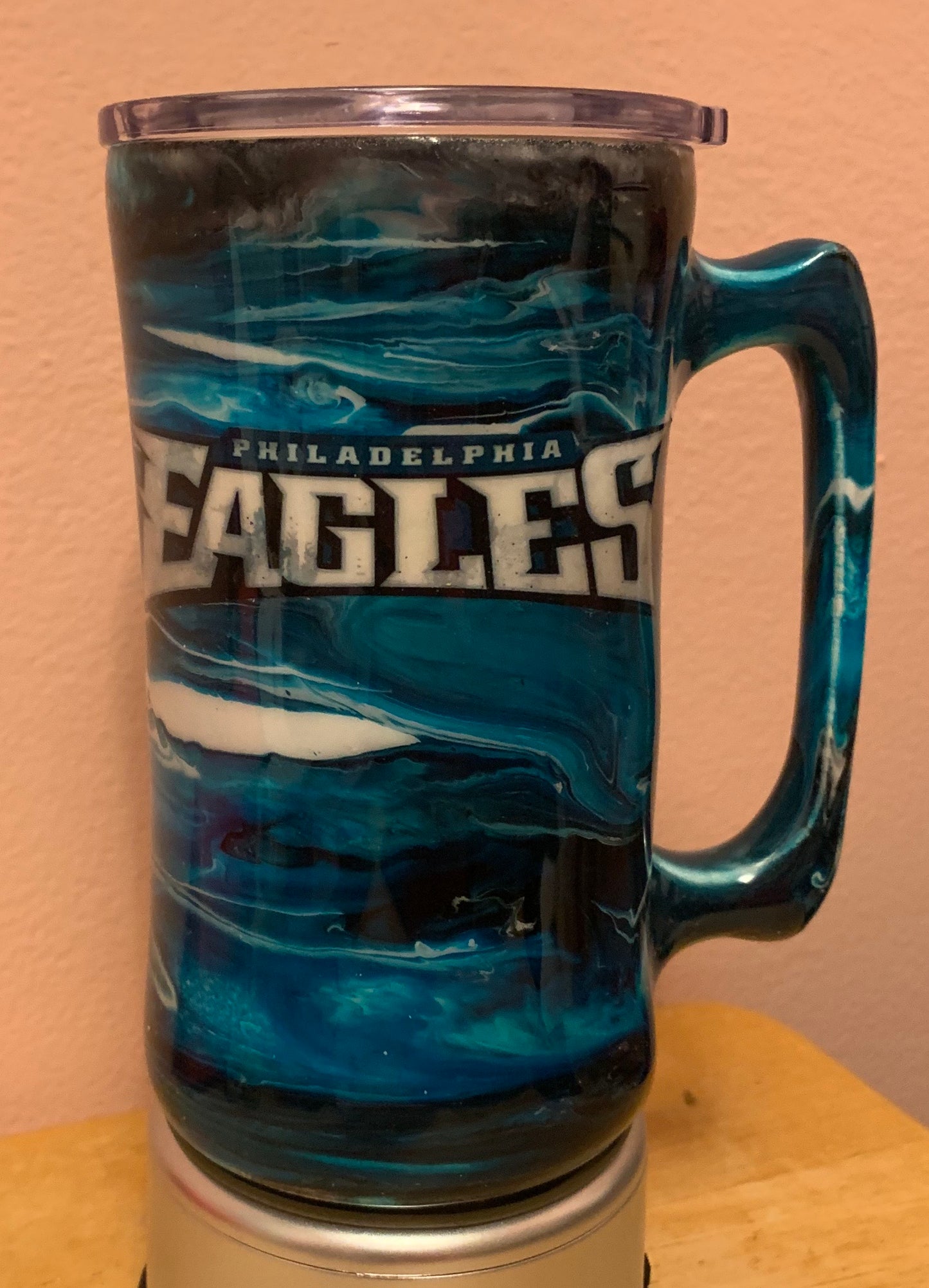 Team colors sports epoxy tumbler