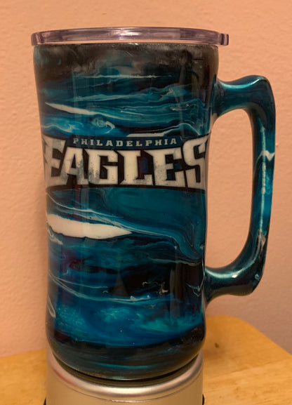 Team colors sports epoxy tumbler