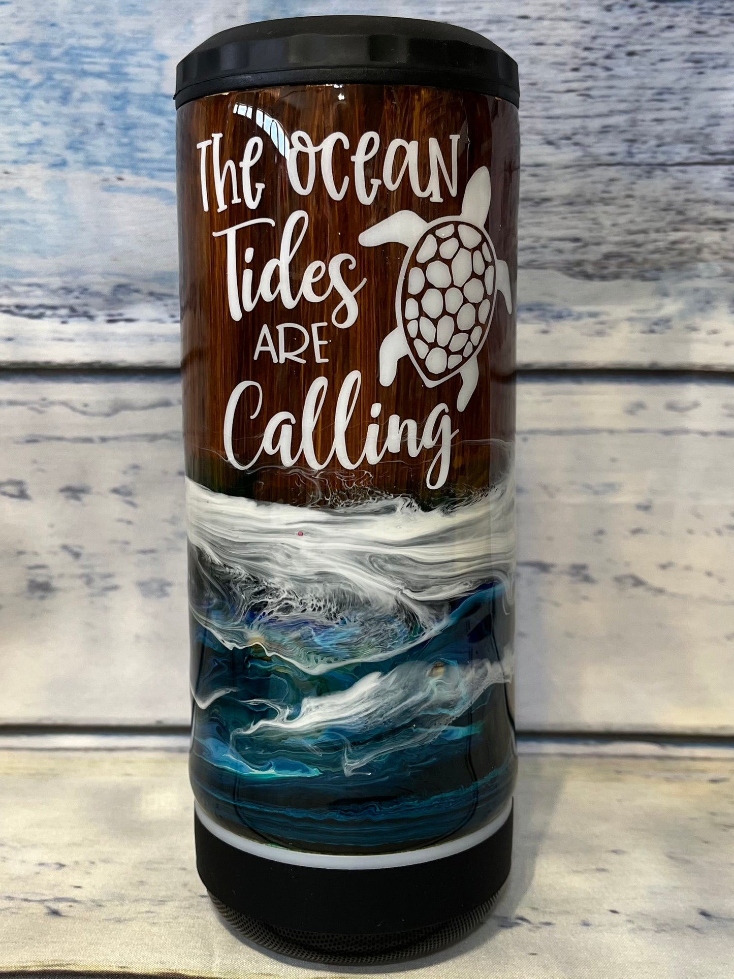 The ocean tides are calling shipwrecked epoxy tumbler