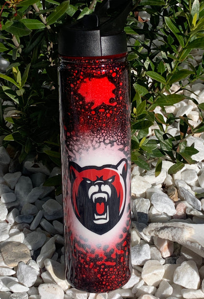 sports team power wash design epoxy tumbler