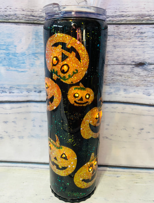 Light up Halloween epoxy tumblers