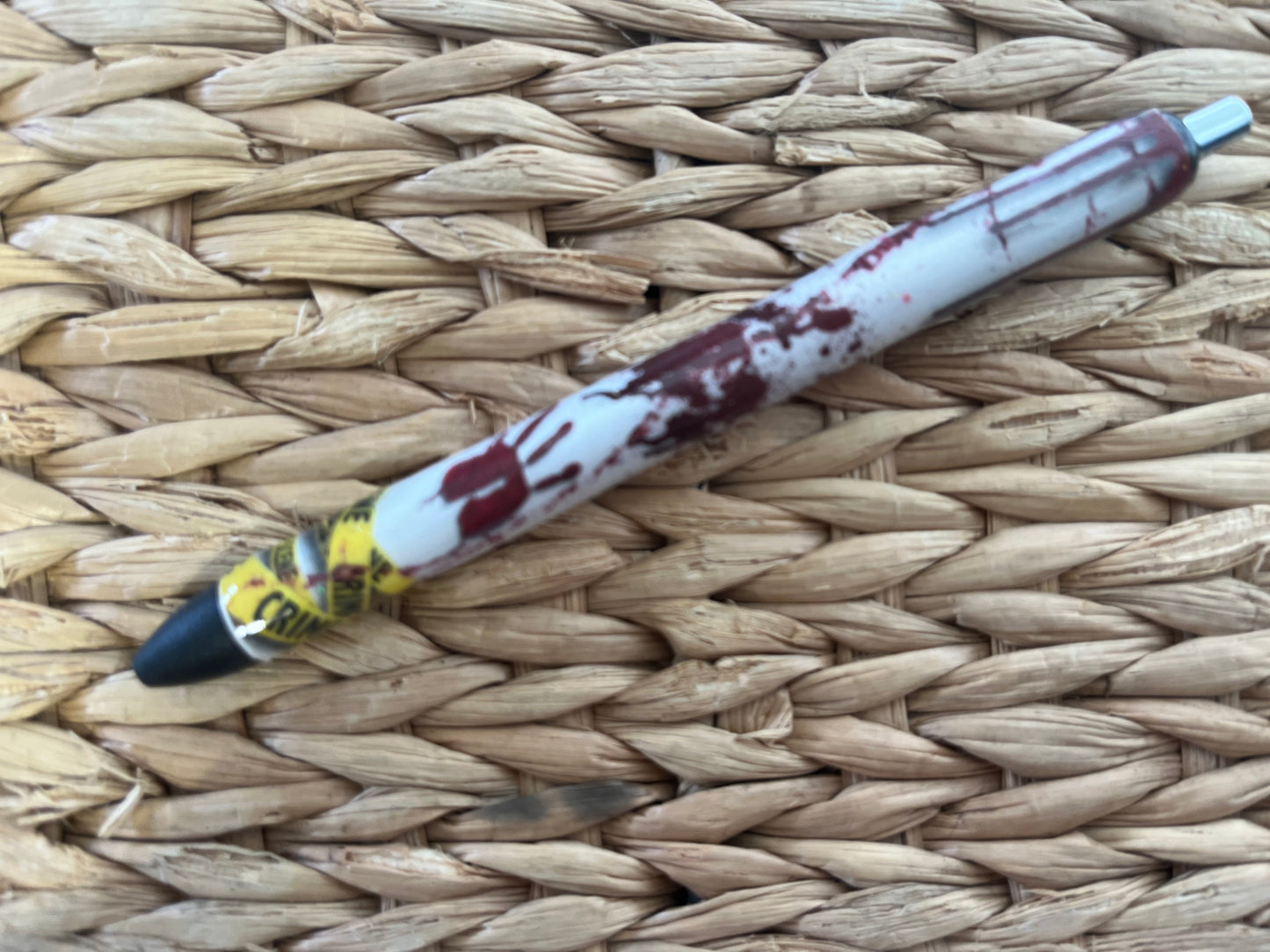 Murder crime scene epoxy pens