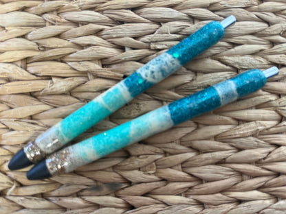 custom beach epoxy pens