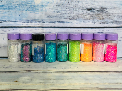 Flocktails glitter epoxy tumbler