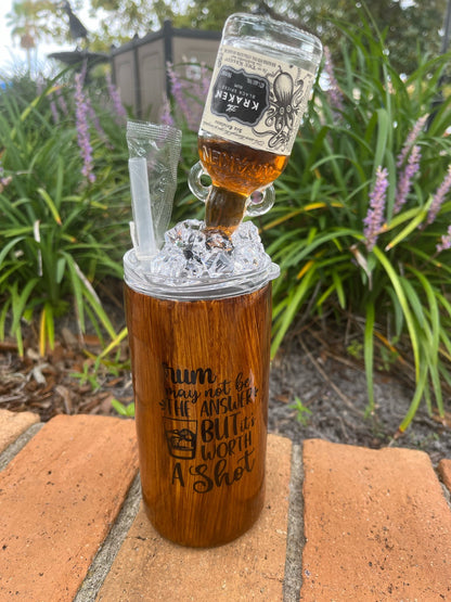 Rum topper epoxy tumbler