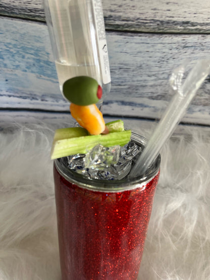 Bloody Mary topper epoxy tumbler