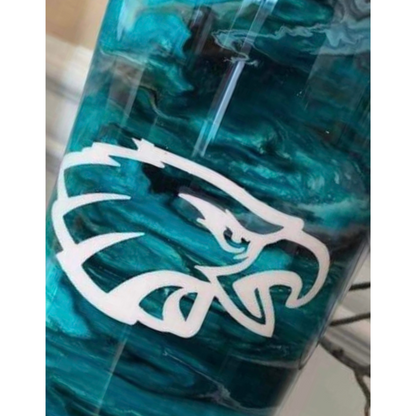 Team colors sports epoxy tumbler