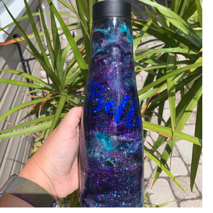 Space galaxy epoxy tumbler