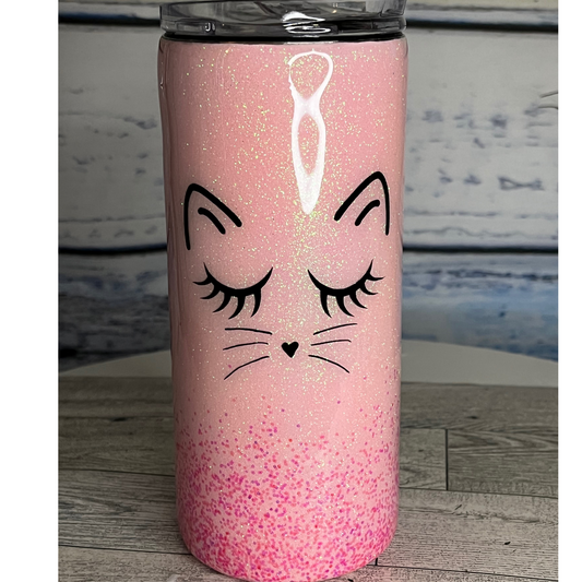 Kitty cat epoxy tumbler