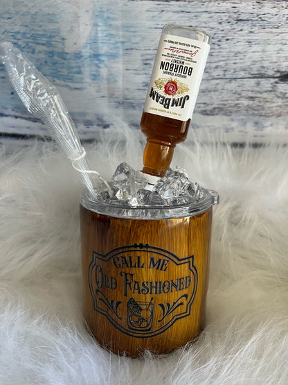 Jim Beam Bourbon topper epoxy tumbler