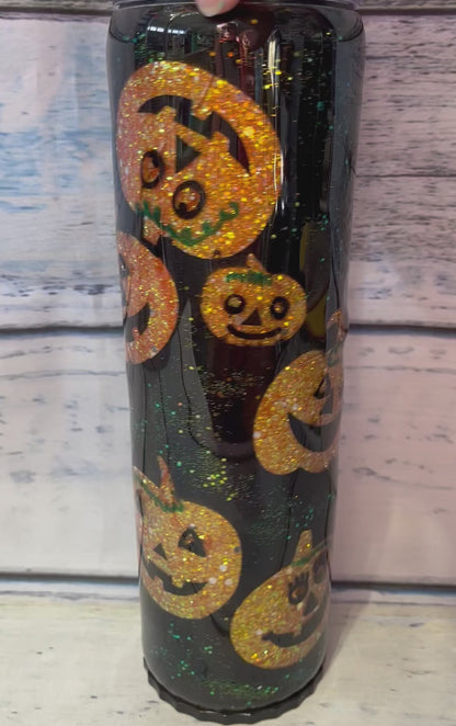 Light up Halloween epoxy tumblers