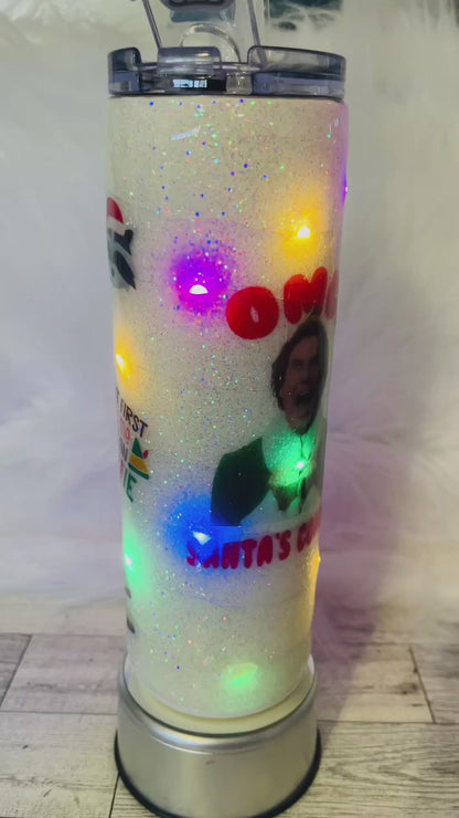 Light up Christmas epoxy tumblers