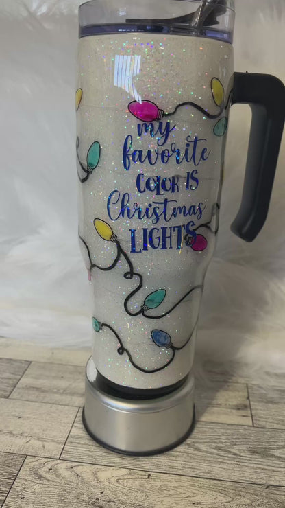 Light up Christmas epoxy tumblers