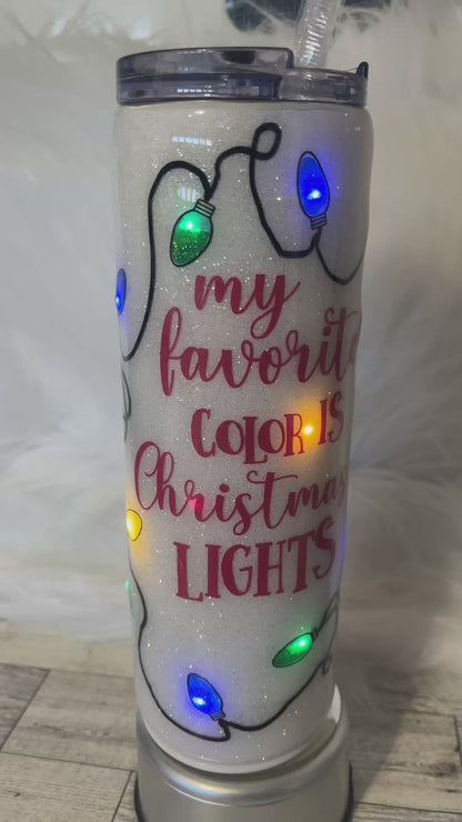 Light up Christmas epoxy tumblers