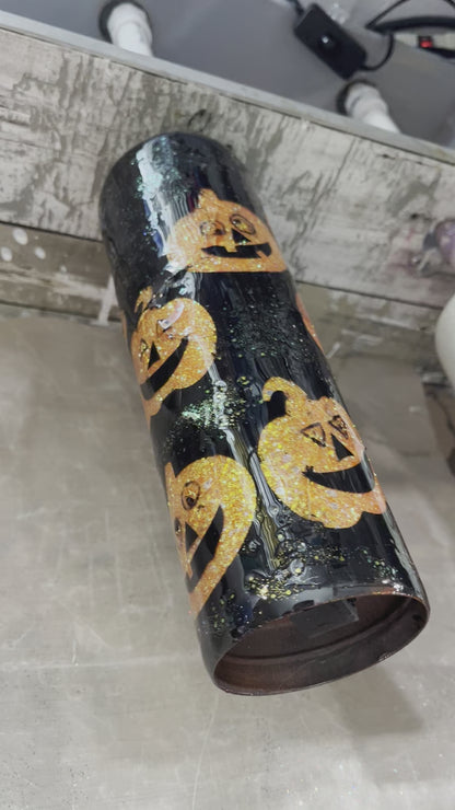 Light up Halloween epoxy tumblers