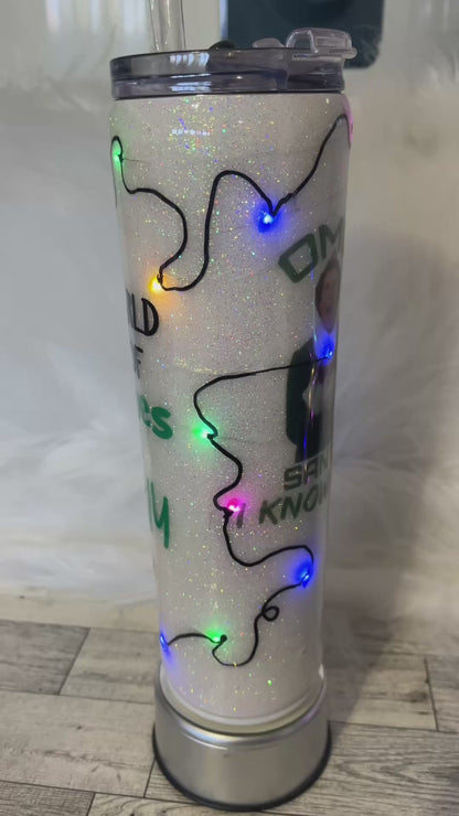 Light up Christmas epoxy tumblers