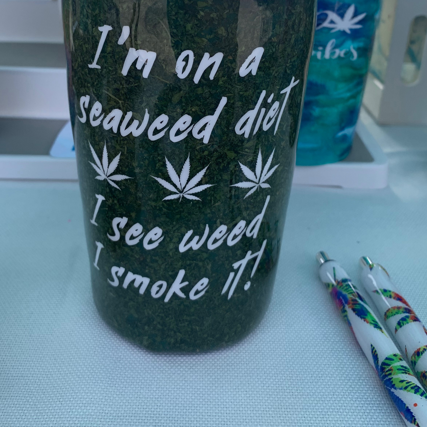 weed epoxy tumbler