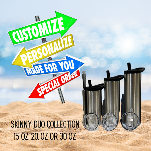 customize your own skinny duo tumbler