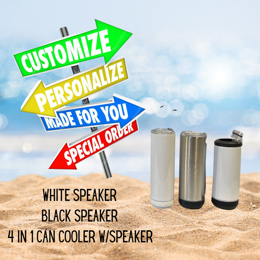 customize your own speaker tumbler