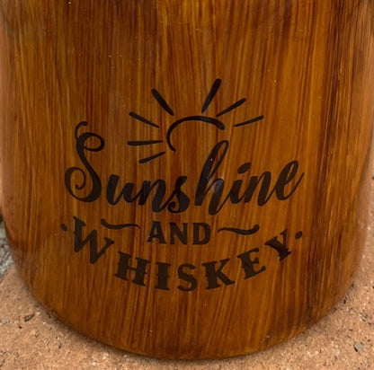 Crown Royal whiskey topper epoxy tumbler