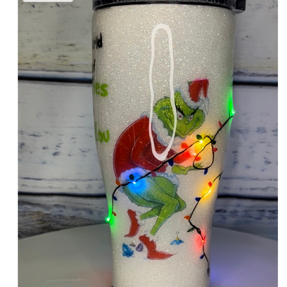 Light up Christmas epoxy tumblers